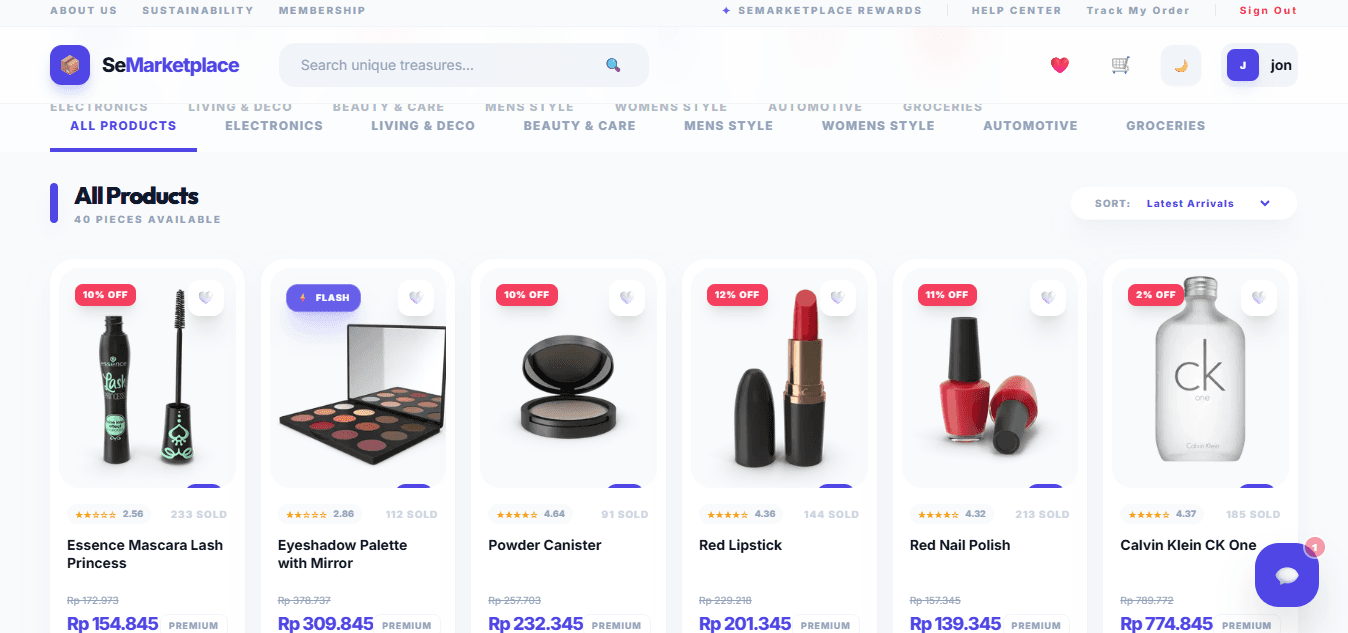 BayE Marketplace (Fullstack Next.js)