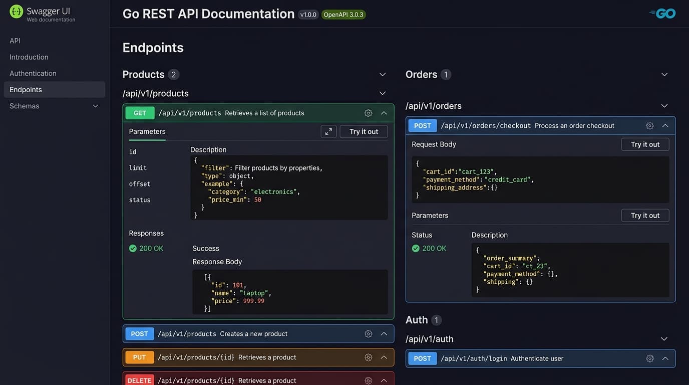 Go Marketplace Backend (GORM & REST API)